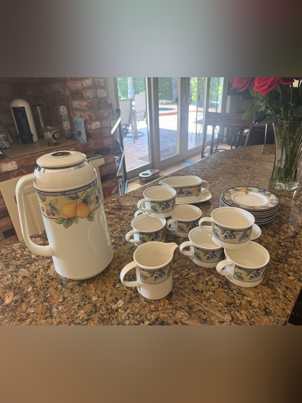 Mikasa Intaglio Garden Harvest Coffee Set